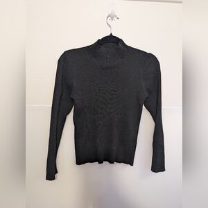 Grace + Karma Black Mock Neck Sweater size Large